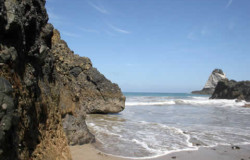 Rocks under cape San Lorenzo