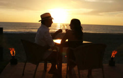 Un brindis al atardecer