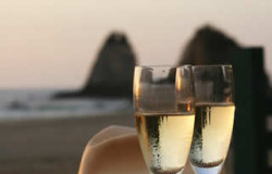 Un brindis al atardecer